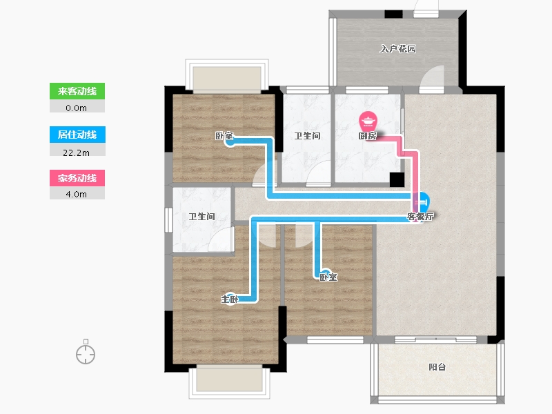 广西壮族自治区-玉林市-新润悦府-93.65-户型库-动静线