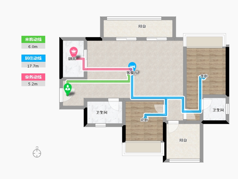 广东省-肇庆市-肇庆万达广场-80.59-户型库-动静线