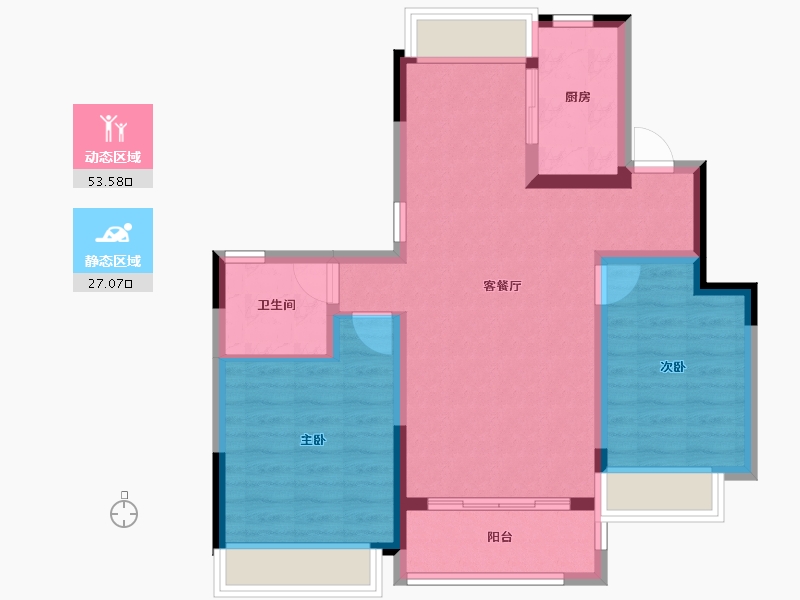 四川省-成都市-福星惠誉江山语-71.87-户型库-动静分区