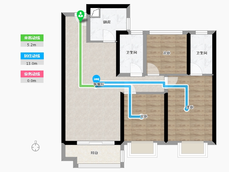 甘肃省-兰州市-惠民三期-81.30-户型库-动静线