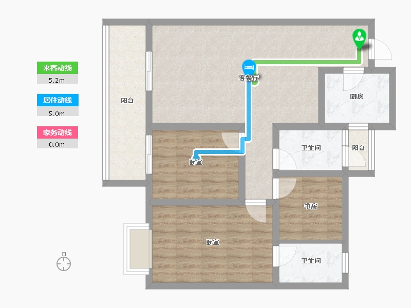 甘肃省-陇南市-华昌江南府-82.25-户型库-动静线