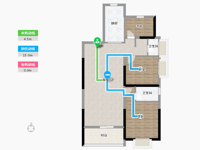 甘肃省-陇南市-鸿迪城上城-92.94-户型库-动静线