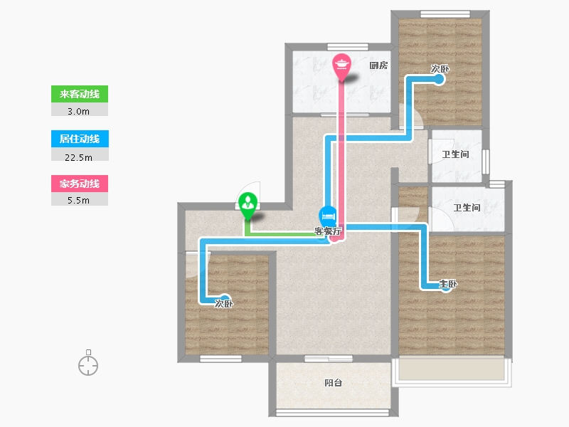 河南省-周口市-沈丘碧桂园二期·星钻-94.40-户型库-动静线