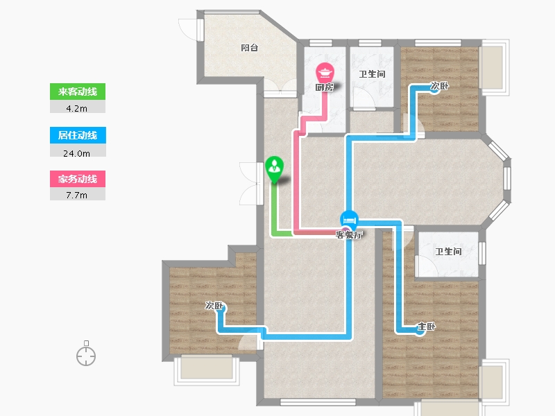 河北省-沧州市-御河新城-106.95-户型库-动静线