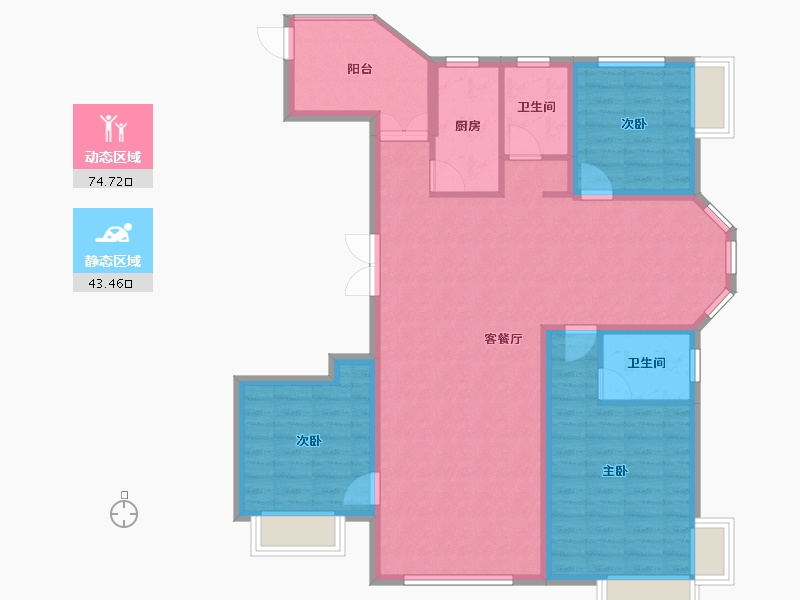 河北省-沧州市-御河新城-106.95-户型库-动静分区