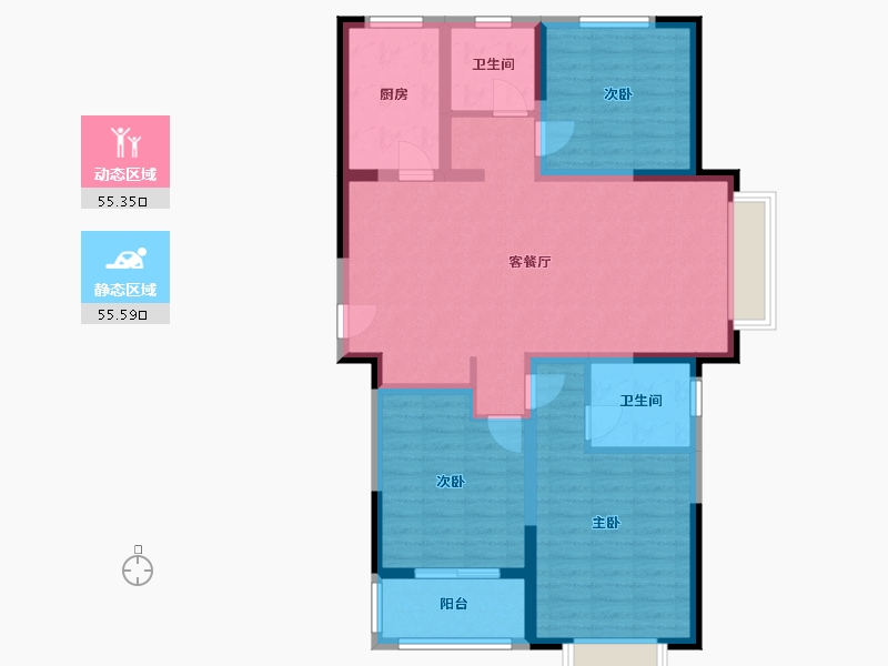 山东省-菏泽市-城投光明里-99.20-户型库-动静分区