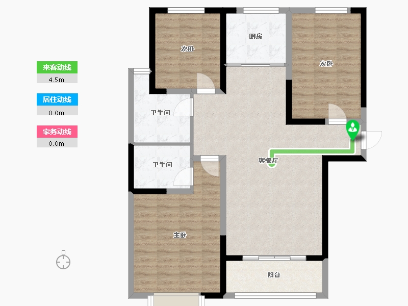 山东省-菏泽市-城投光明里-101.26-户型库-动静线