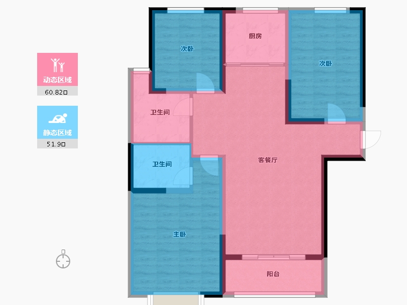 山东省-菏泽市-城投光明里-101.26-户型库-动静分区