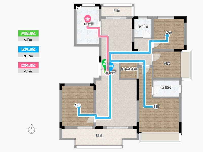 河南省-洛阳市-蓝城·兰园-120.00-户型库-动静线