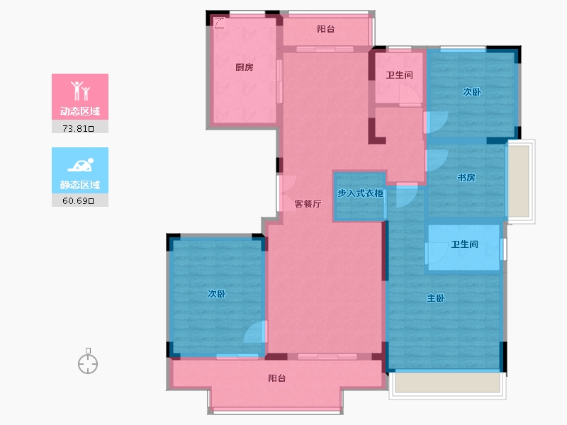 河南省-洛阳市-蓝城·兰园-120.00-户型库-动静分区