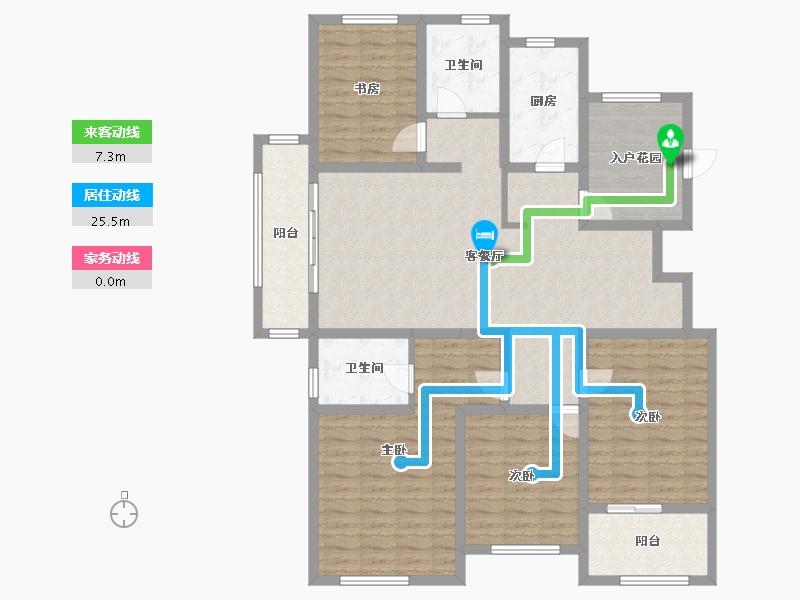 河南省-安阳市-新城国际六期东湖-135.40-户型库-动静线