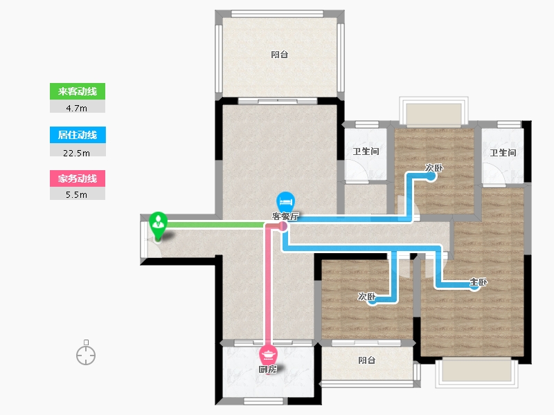 湖南省-邵阳市-振羽首府-120.00-户型库-动静线