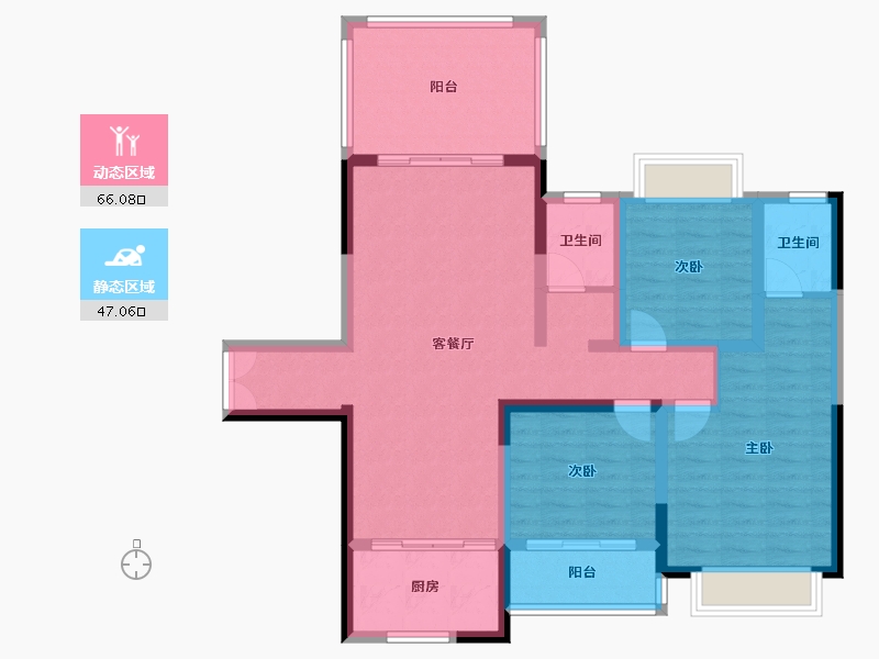 湖南省-邵阳市-振羽首府-120.00-户型库-动静分区