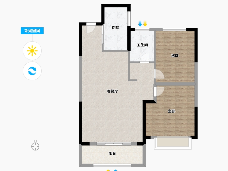 甘肃省-定西市-绿洲定西府-93.78-户型库-采光通风