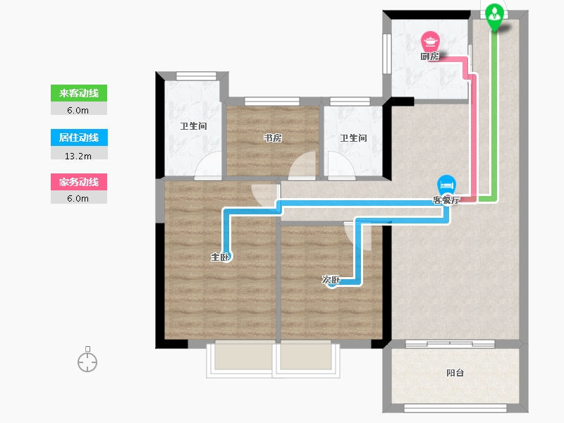 福建省-三明市-中洲郡-80.67-户型库-动静线