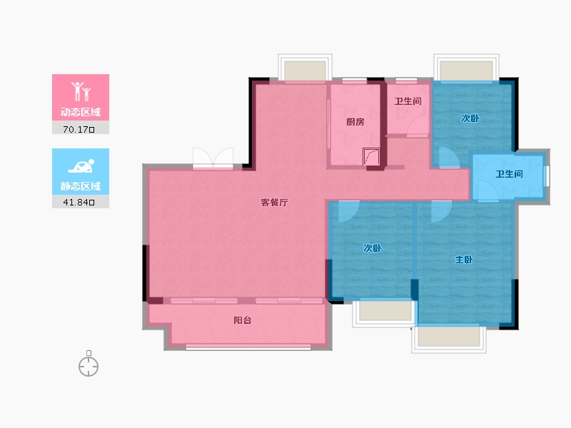 江西省-宜春市-高安润达国际城-101.60-户型库-动静分区