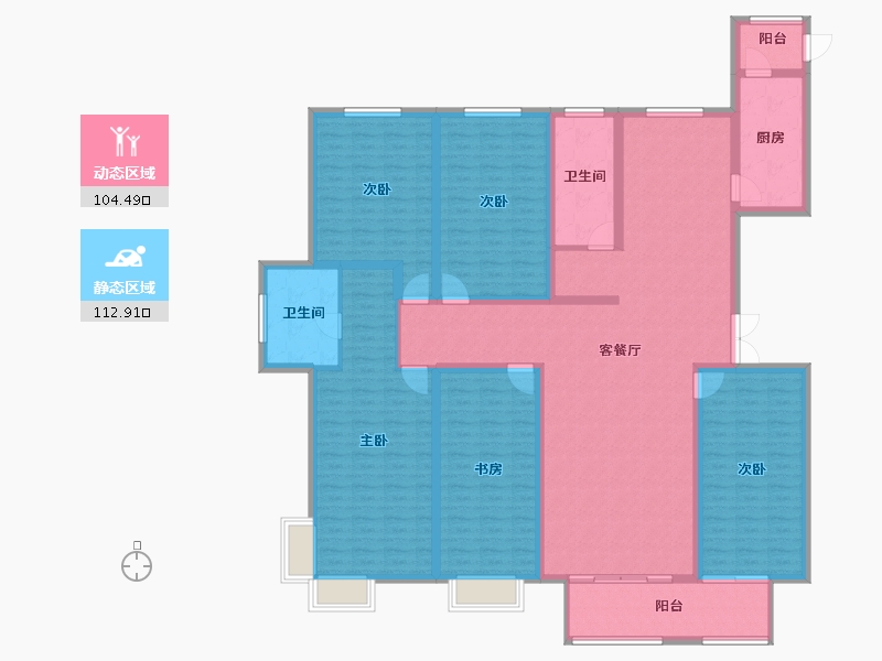 河北省-沧州市-御河新城-197.15-户型库-动静分区