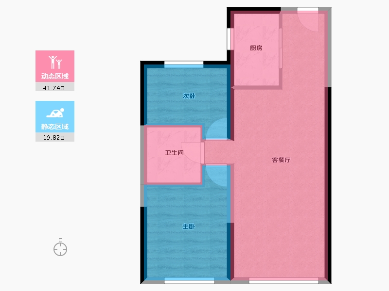 内蒙古自治区-鄂尔多斯市-达拉特旗碧桂园御府-55.11-户型库-动静分区