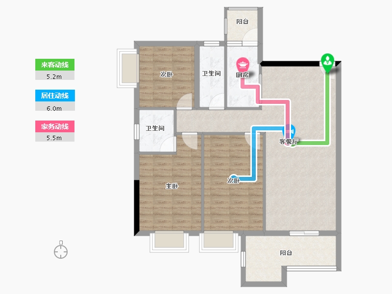 广东省-清远市-悦澋台-95.21-户型库-动静线