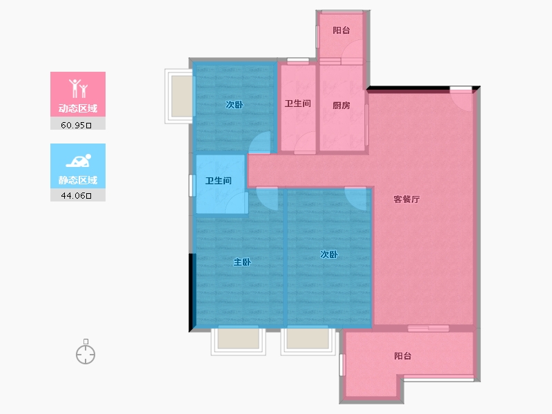 广东省-清远市-悦澋台-95.21-户型库-动静分区