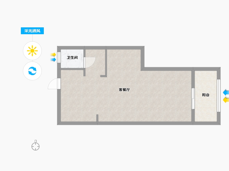 福建省-三明市-滨江-110.00-户型库-采光通风