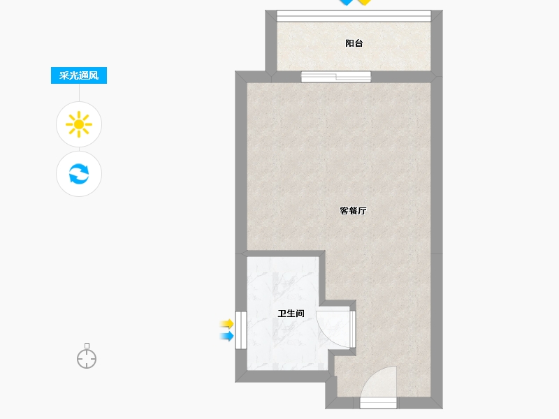 广东省-深圳市-深业中城公寓-29.20-户型库-采光通风