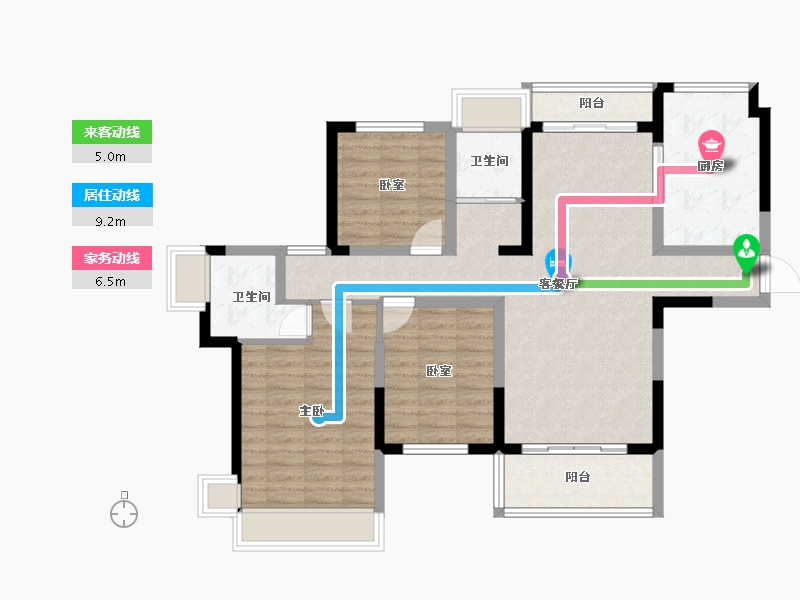 河南省-驻马店市-嘉和院子-97.48-户型库-动静线