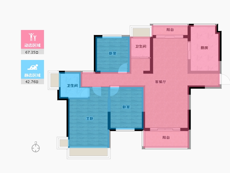 河南省-驻马店市-嘉和院子-97.48-户型库-动静分区