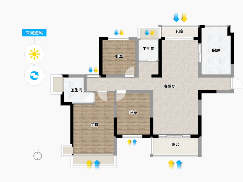 河南省-驻马店市-嘉和院子-97.48-户型库-采光通风