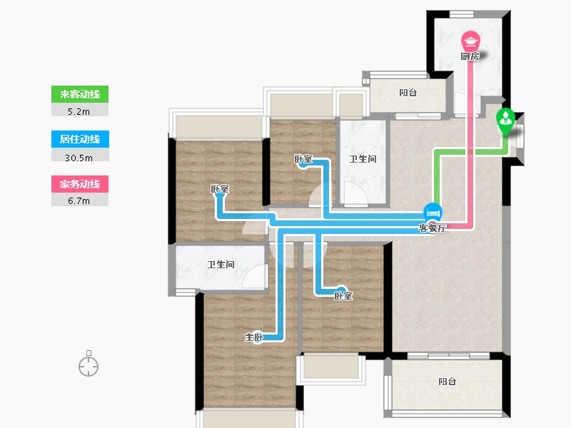 广东省-河源市-富力天禧花园-97.07-户型库-动静线