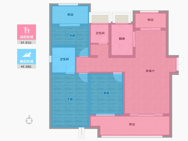 河南省-驻马店市-名门状元府-99.84-户型库-动静分区