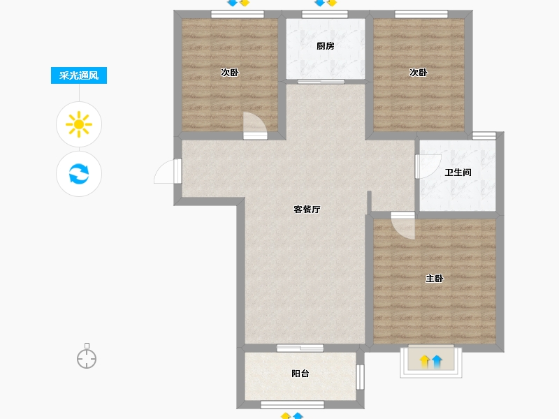 河北省-衡水市-泰华丽园-93.22-户型库-采光通风