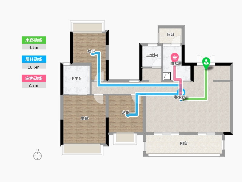 云南省-昭通市-圣桦锦悦府-108.00-户型库-动静线