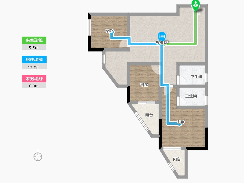 广西壮族自治区-河池市-滨江星园—期-79.06-户型库-动静线