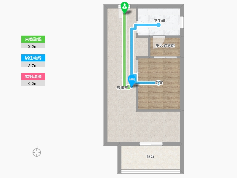 广东省-深圳市-深业中城公寓-46.06-户型库-动静线