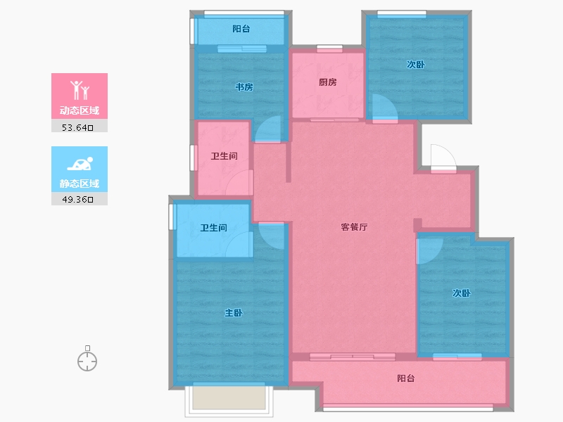 浙江省-衢州市-天阳融信·澜岸铭邸-92.01-户型库-动静分区