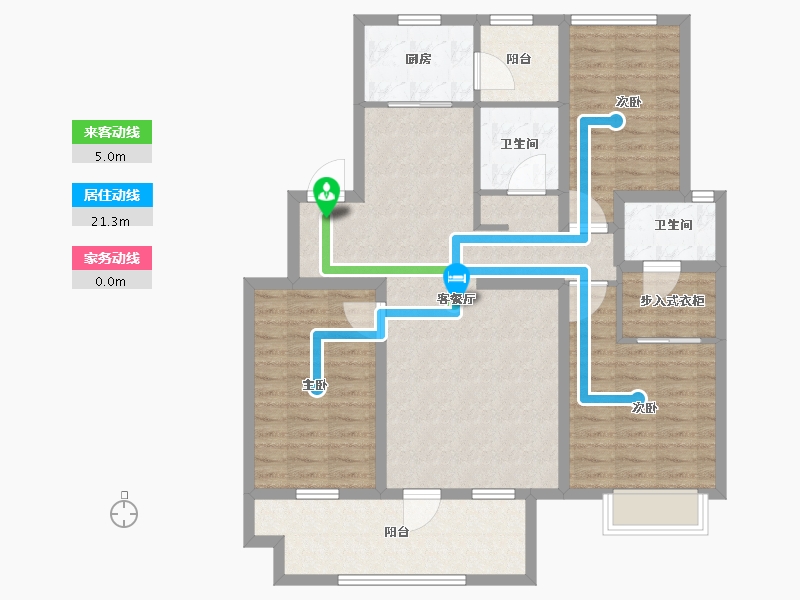 山东省-临沂市-掌舵龙湖-106.03-户型库-动静线