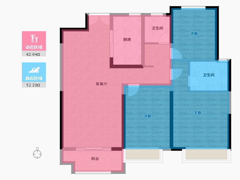 河南省-商丘市-中冠·悦景湾-103.13-户型库-动静分区