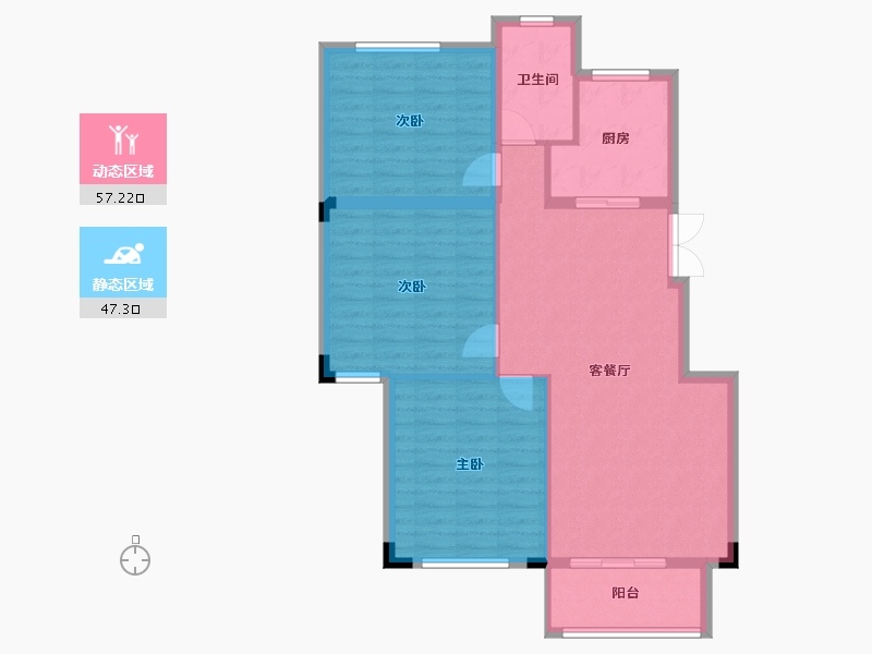 江西省-南昌市-加美四季花城-95.44-户型库-动静分区