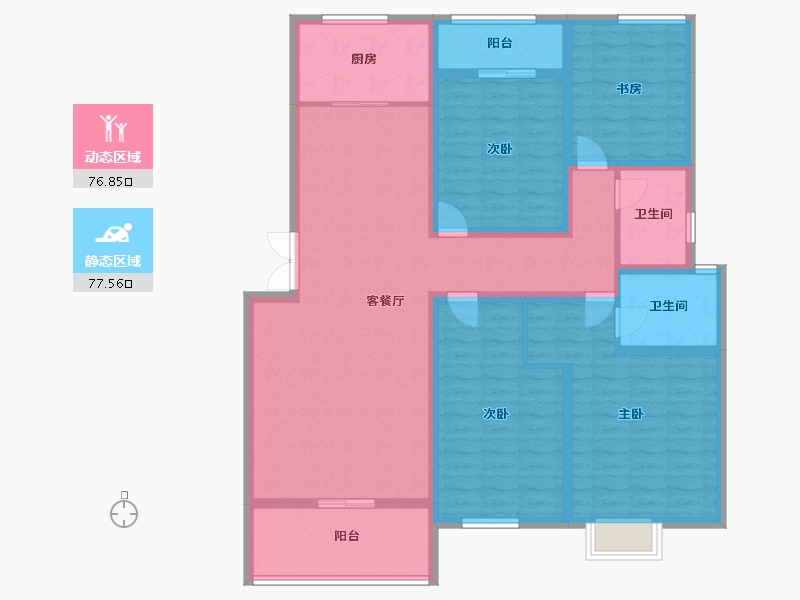 山西省-运城市-金鑫·滨湖一号-138.42-户型库-动静分区