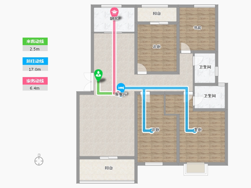 山西省-运城市-金鑫·滨湖一号-138.42-户型库-动静线