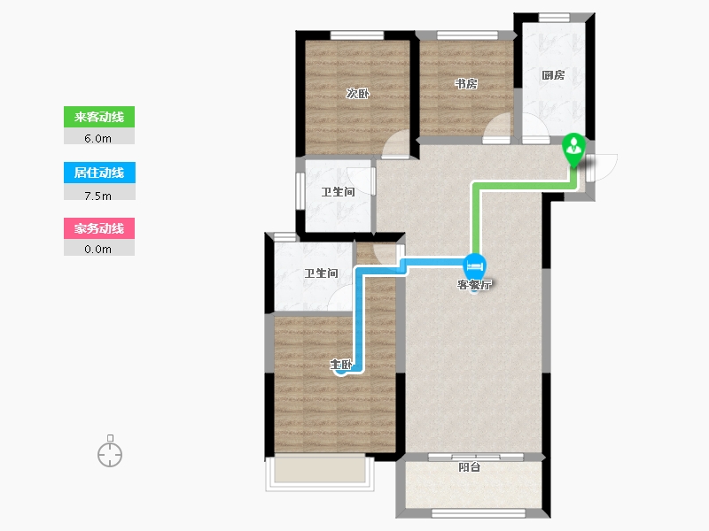 河南省-商丘市-中冠·悦景湾-91.06-户型库-动静线