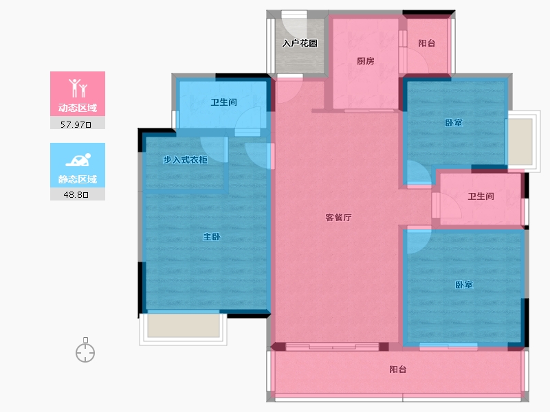 广东省-河源市-富力天禧花园-97.28-户型库-动静分区