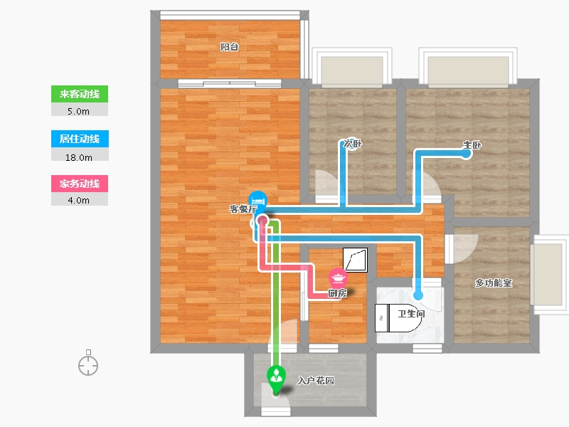 广东省-广州市-珠江壹城国际城-72.01-户型库-动静线