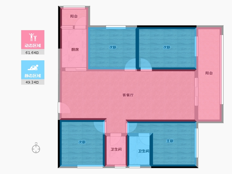 广西壮族自治区-河池市-泽良御景龙庭-97.74-户型库-动静分区