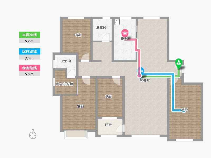 山东省-滨州市-御通院-184.01-户型库-动静线