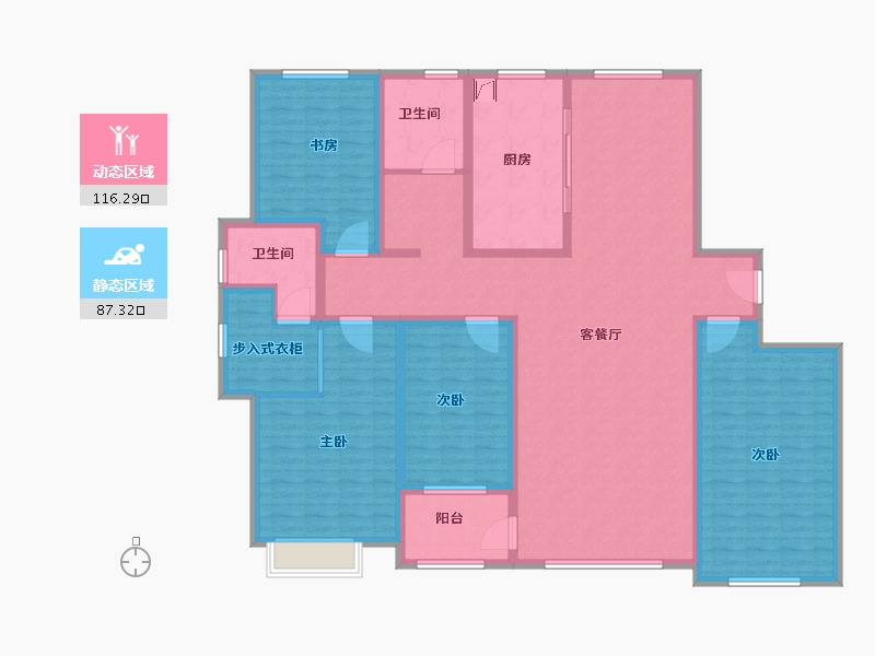 山东省-滨州市-御通院-184.01-户型库-动静分区