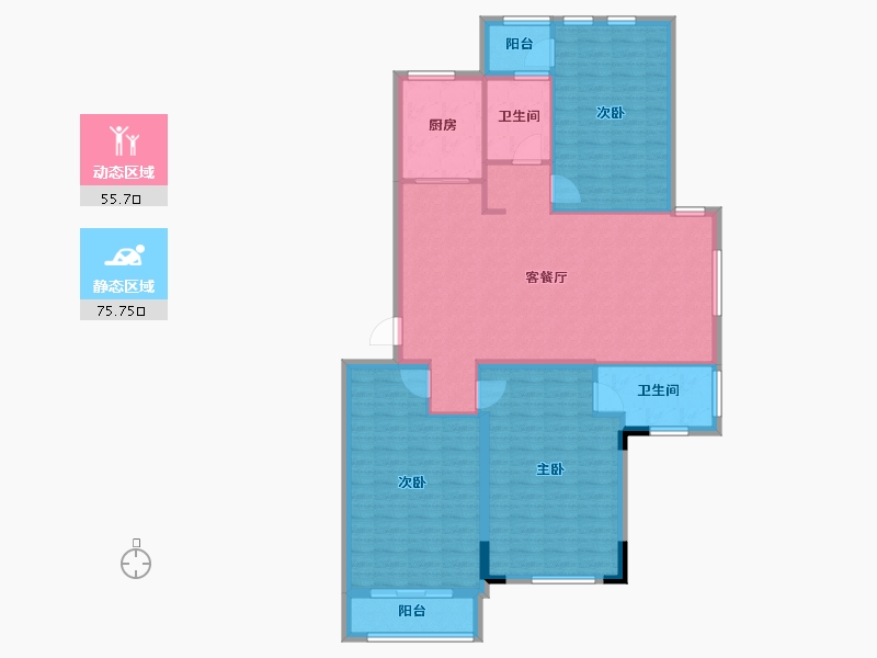 江西省-南昌市-加美四季花城-119.97-户型库-动静分区