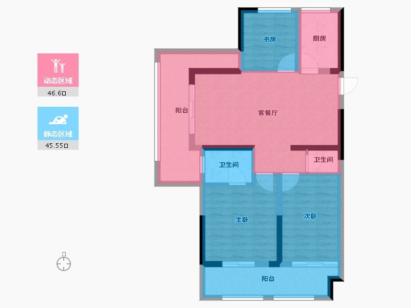 江西省-南昌市-加美四季花城-81.41-户型库-动静分区