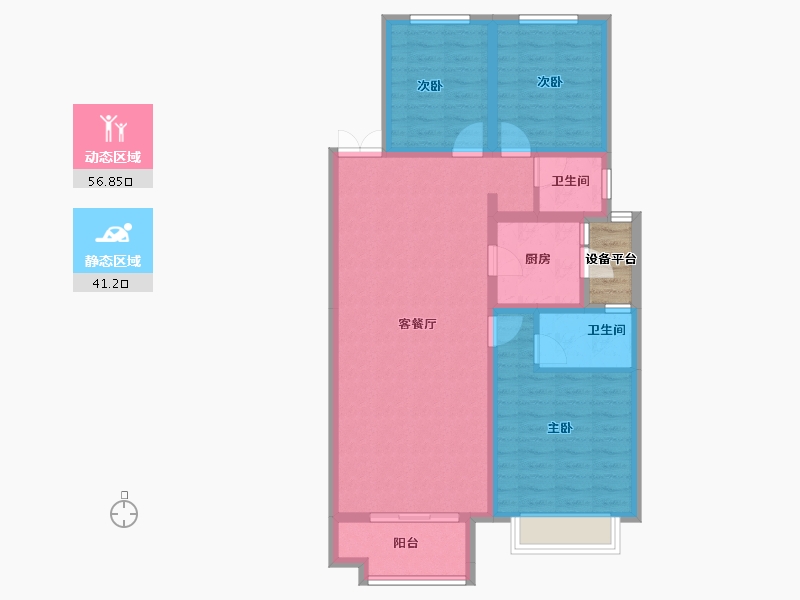 河南省-安阳市-海悦光明城-90.34-户型库-动静分区